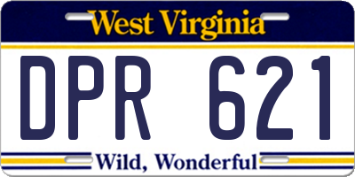 WV license plate DPR621