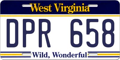 WV license plate DPR658