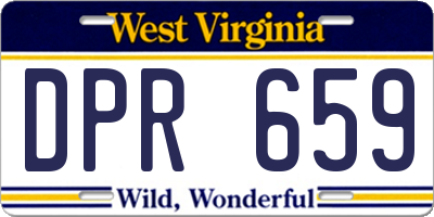 WV license plate DPR659