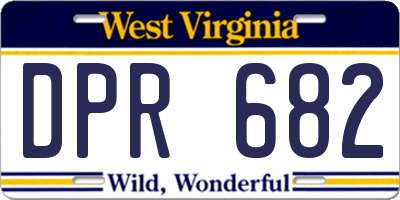 WV license plate DPR682