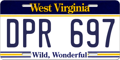 WV license plate DPR697
