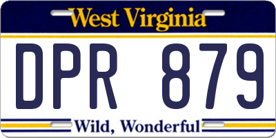 WV license plate DPR879