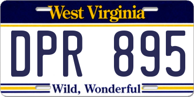 WV license plate DPR895