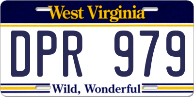 WV license plate DPR979