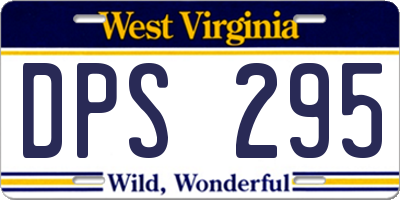 WV license plate DPS295