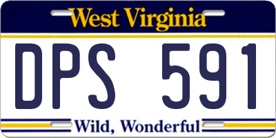 WV license plate DPS591