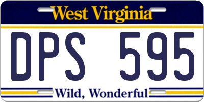 WV license plate DPS595