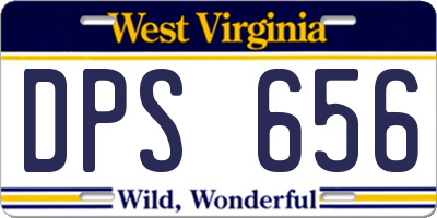 WV license plate DPS656