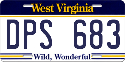 WV license plate DPS683