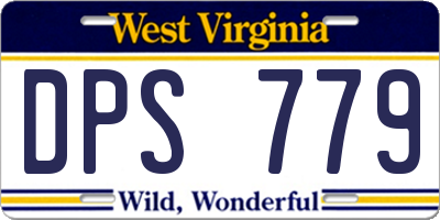 WV license plate DPS779