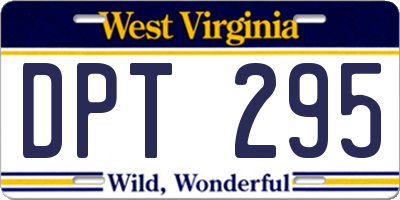 WV license plate DPT295