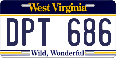 WV license plate DPT686