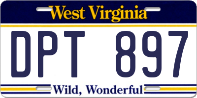 WV license plate DPT897