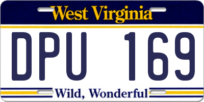 WV license plate DPU169