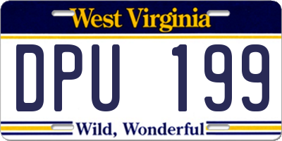 WV license plate DPU199