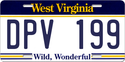 WV license plate DPV199