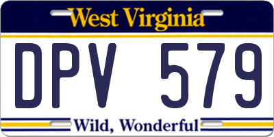 WV license plate DPV579