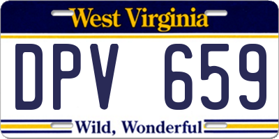 WV license plate DPV659