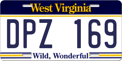 WV license plate DPZ169