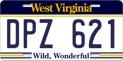 WV license plate DPZ621