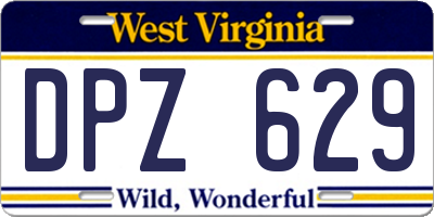 WV license plate DPZ629