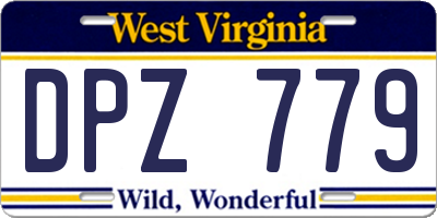 WV license plate DPZ779