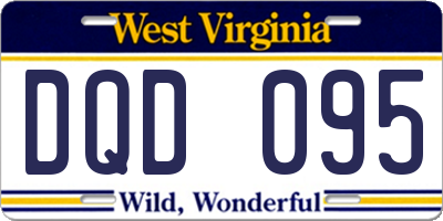 WV license plate DQD095