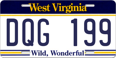 WV license plate DQG199