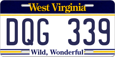 WV license plate DQG339