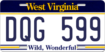 WV license plate DQG599
