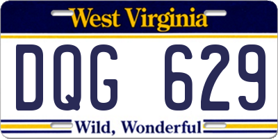 WV license plate DQG629
