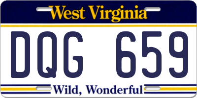 WV license plate DQG659