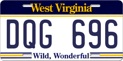 WV license plate DQG696