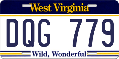 WV license plate DQG779