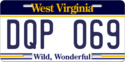 WV license plate DQP069