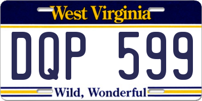 WV license plate DQP599