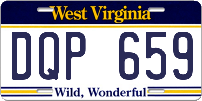 WV license plate DQP659
