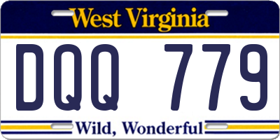 WV license plate DQQ779