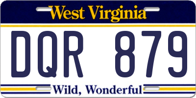 WV license plate DQR879