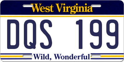 WV license plate DQS199