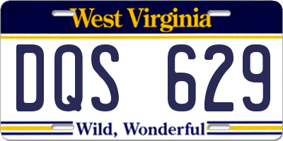 WV license plate DQS629