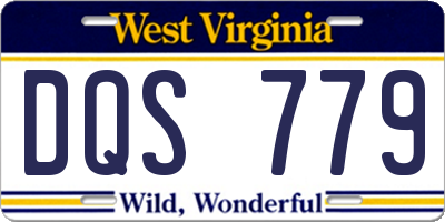 WV license plate DQS779