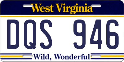 WV license plate DQS946