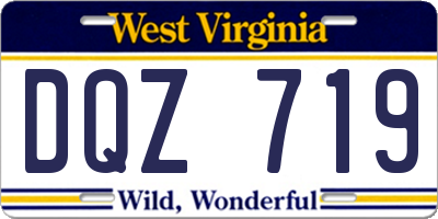 WV license plate DQZ719