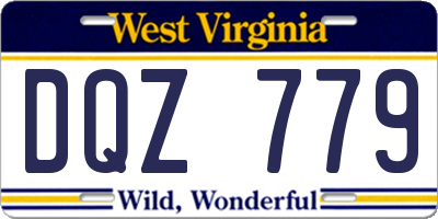 WV license plate DQZ779