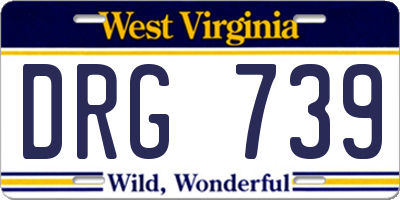 WV license plate DRG739