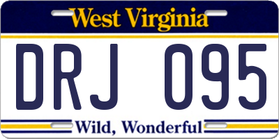 WV license plate DRJ095