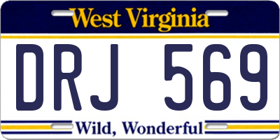 WV license plate DRJ569