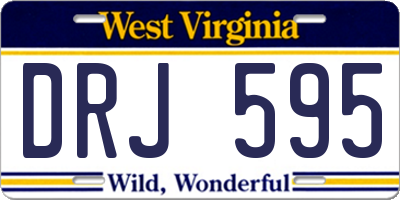 WV license plate DRJ595