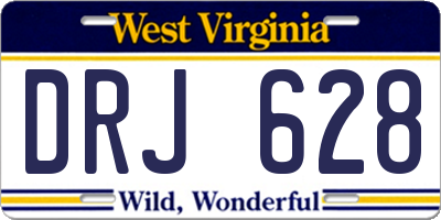 WV license plate DRJ628